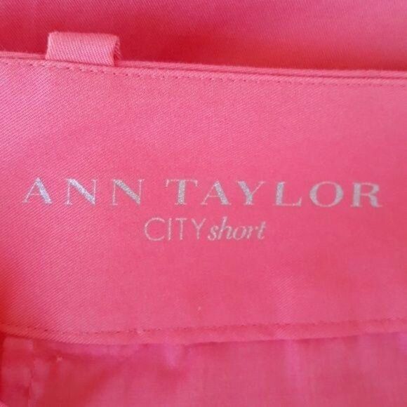 Ann Taylor City Shorts High Rise Short Shorts Cotton 4 Pocket Coral Sz 6P - Picture 3 of 7